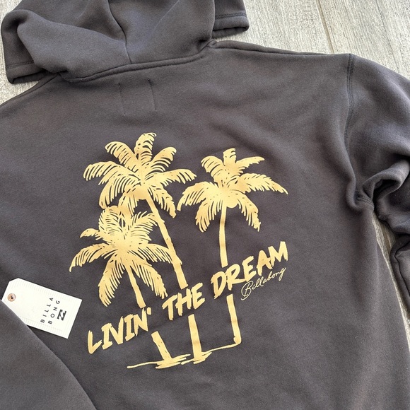 ๐ฅ๐ฅBILLABONG - (UNRELEASED) LIVIN THE DREAM FLEECE HOODIE SWEATSHIRT๐ฅ๐ฅ - Picture 5 of 5